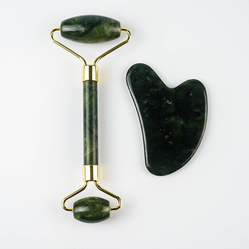 Fábrica al por mayor salón de belleza cuerpo entero espalda raspado masaje cara ojo Jade rodillo raspado tablero combinación traje