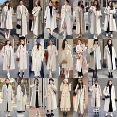 13 行の女性の秋と冬のウールの女性の高級冬の女性のウールのコートの女性のトップス