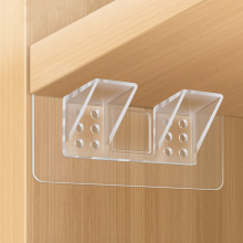 加宽层托加高承托塑料免打孔三角形分层隔板固定托直角支架层板托