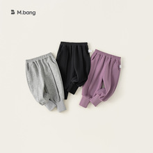 宥宝童装宝宝裤子新款男童束脚长裤纯色儿童运动裤2025宝宝束脚裤