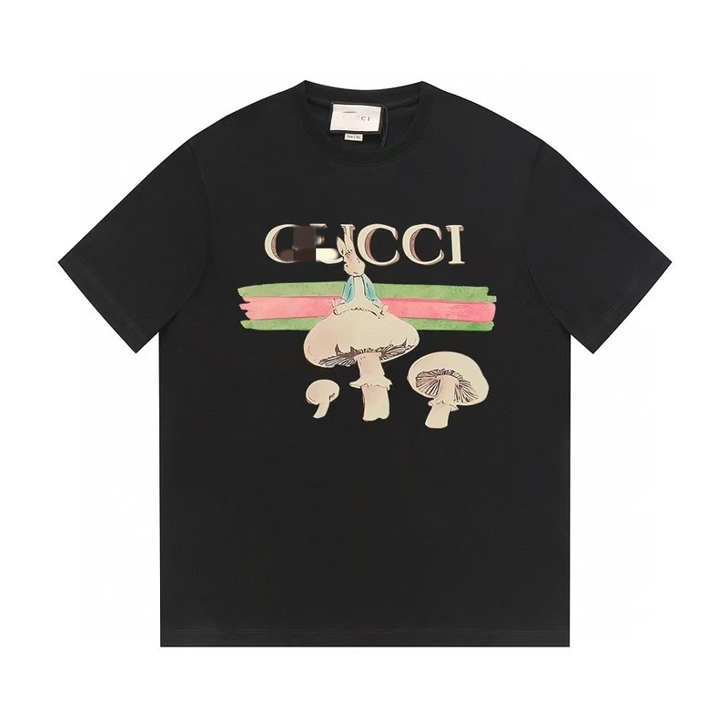 G's ヨーロッパ版半袖夏トレンドブランド古家プリントTシャツレタートップトレンドルーズ半袖TシャツカップルT|undefined