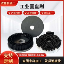 工业机械圆盘毛刷玻璃清洗除尘圆盘刷凹凸面表面处理打磨抛光圆刷