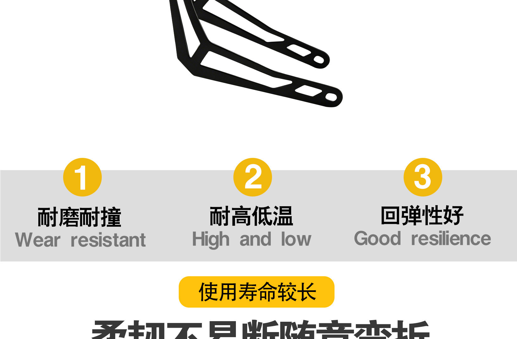 Electric Scooter Rear Wheel Mudguard Thickened Water Shield Suitable for Niu Uqi, Plastic Wear-Resistant Modified Universal Rear Mudguard