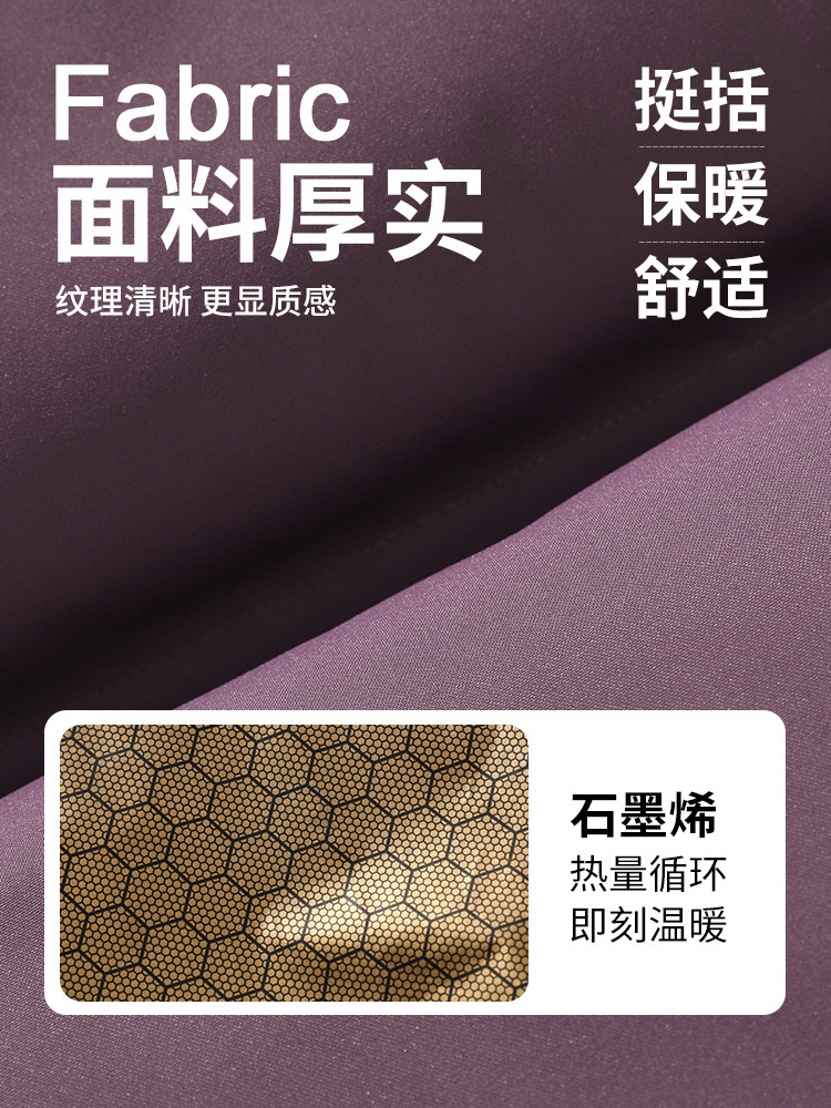 트렌디 한 브랜드 겨울 그래 핀 따뜻한 코튼 의류 남성용 느슨한 단색 칼라 빵 의류 방풍 재킷