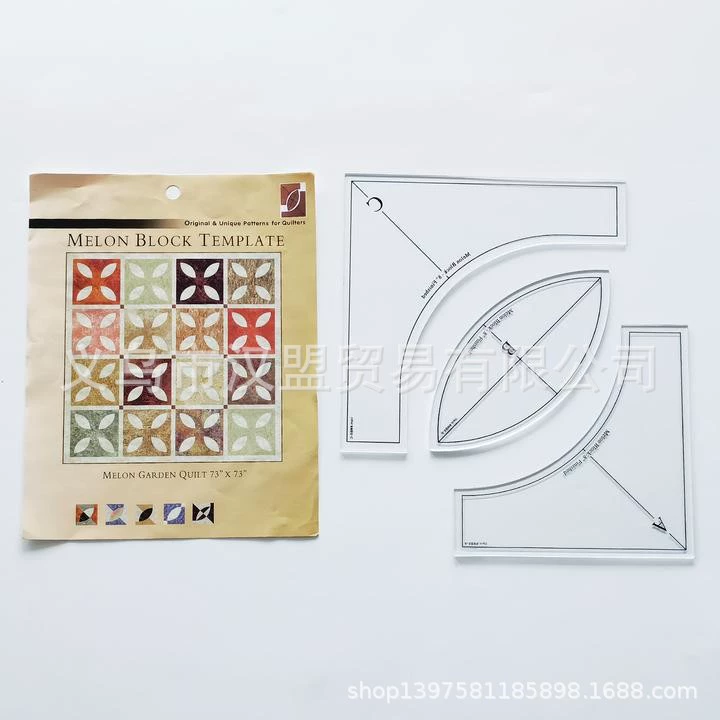 Новая акриловая швейная линейка шаблон квадрат 3 комплекта из круглых полых шитых наборов пэчворк шаблон DIY # MB8-C
