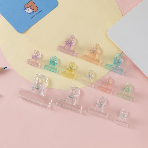Factory new transparent simplicity long tail clip student plastic…