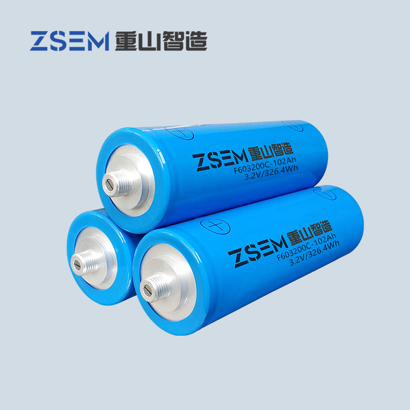 ZSEM 102Ah 磷酸铁锂大圆柱电池 3.2V 新能源电池 电芯厂家供货