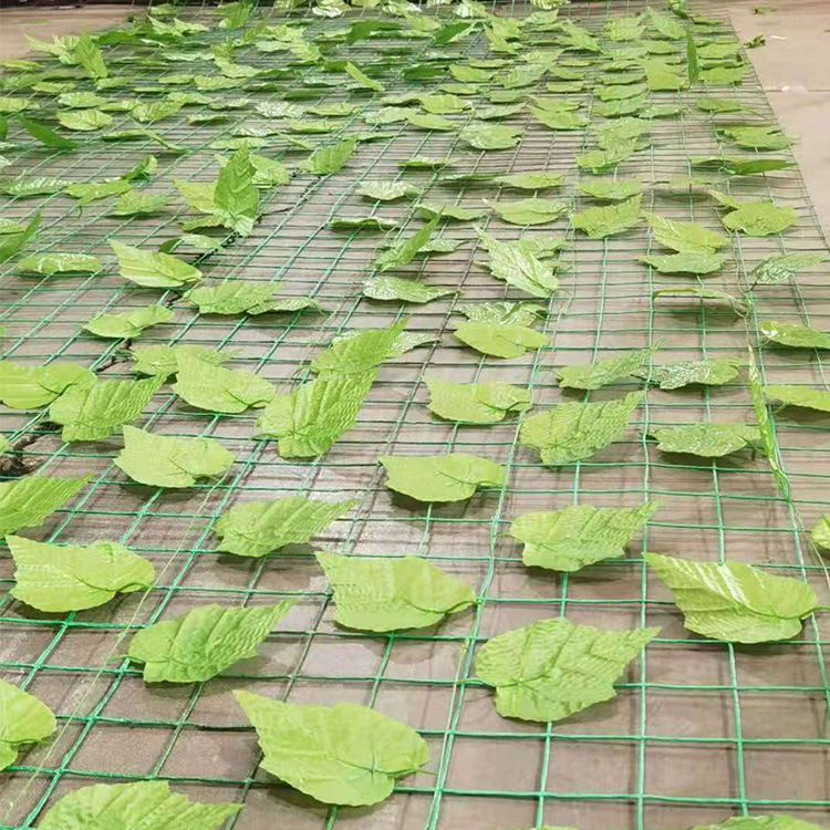 山体绿化网 /矿山绿化铁丝网/山体覆盖伪装网/人造仿真覆盖绿叶网