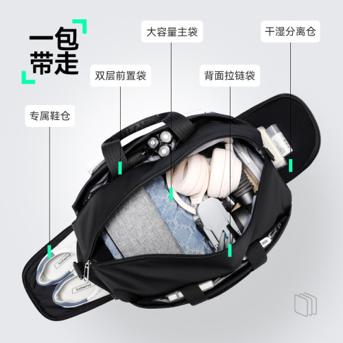 MARK RYDEN cross-border travel bag men's large-capacity business dry and wet separation pluggable trolley suitcase hand luggage bag