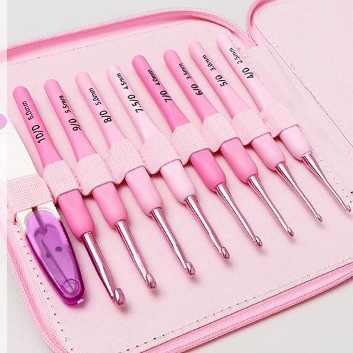 Crochet Tool Set Crochet Handmade DIY Knitting Bag Sweater Knitting Wool Needle Anti-Slip Material Bag