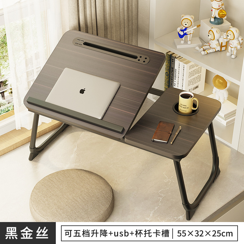 USB 업그레이드 버전 블랙 브러시드(5단 리프팅 + 컵홀더 + 카드 슬롯)