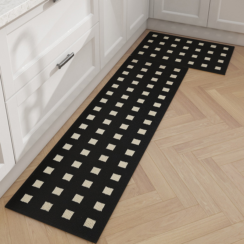厨房地垫防水防油地毯免洗可擦长条防滑耐脏耐磨垫子入户门口脚垫