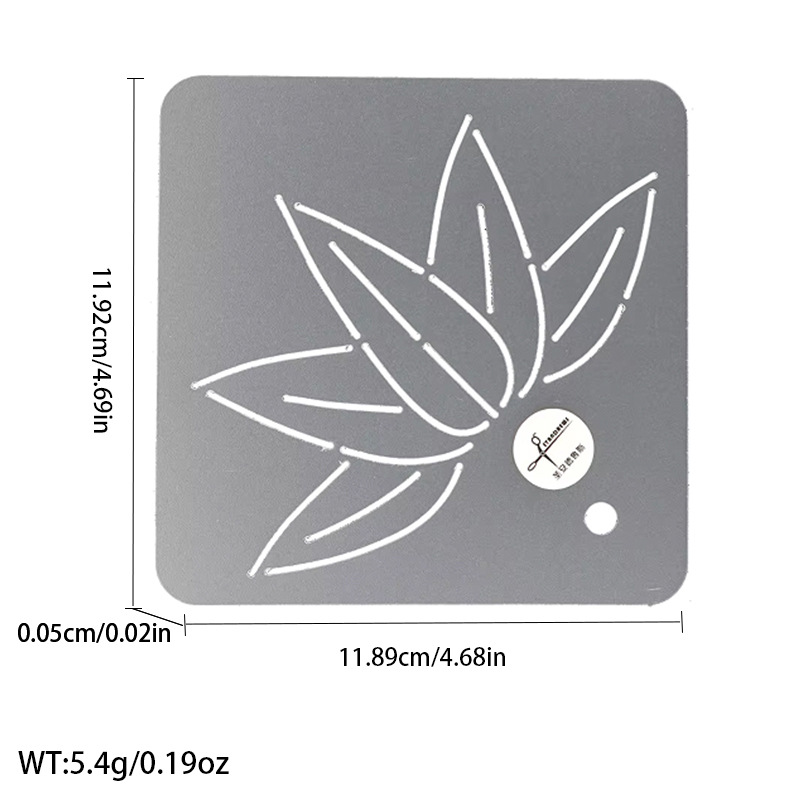 Línea presionando Plantilla de bordado plantilla patrón de ciruela bambú acolchado tablero de dibujo plantilla de bordado herramienta de patchwork