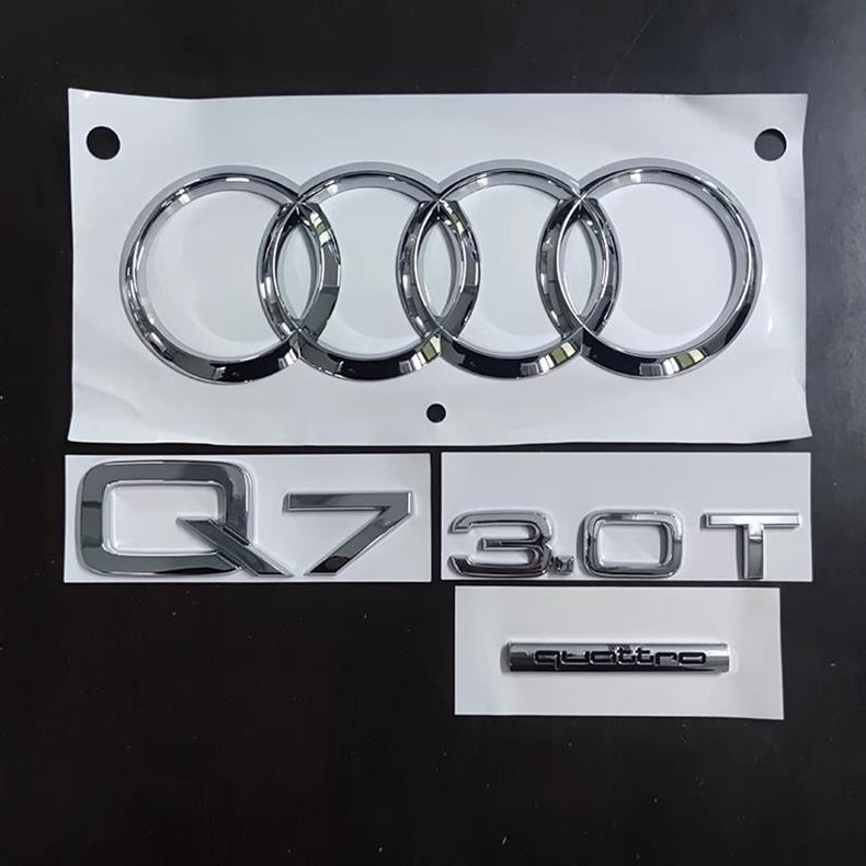 Audi Q5L rear emblem, Q7 car emblem, 3.0, 4.2, 455TFSI, four-wheel drive, engine displacement, rear lettering, complete set of modifications