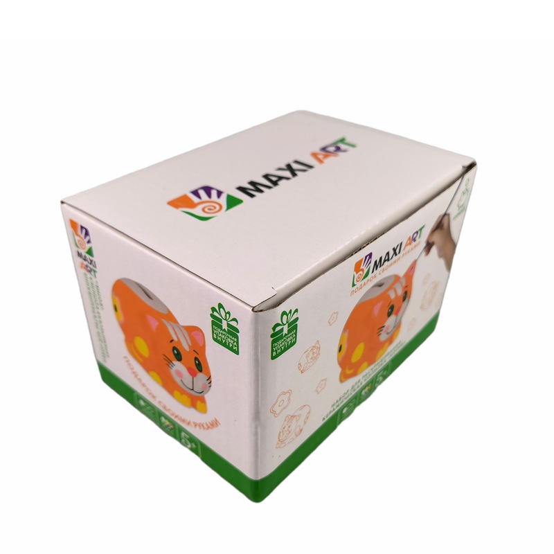 Niños DIY pintado a mano color blanco acuarela creativa mini unicornio depósito de dinero graffiti blanco pintura de patrón