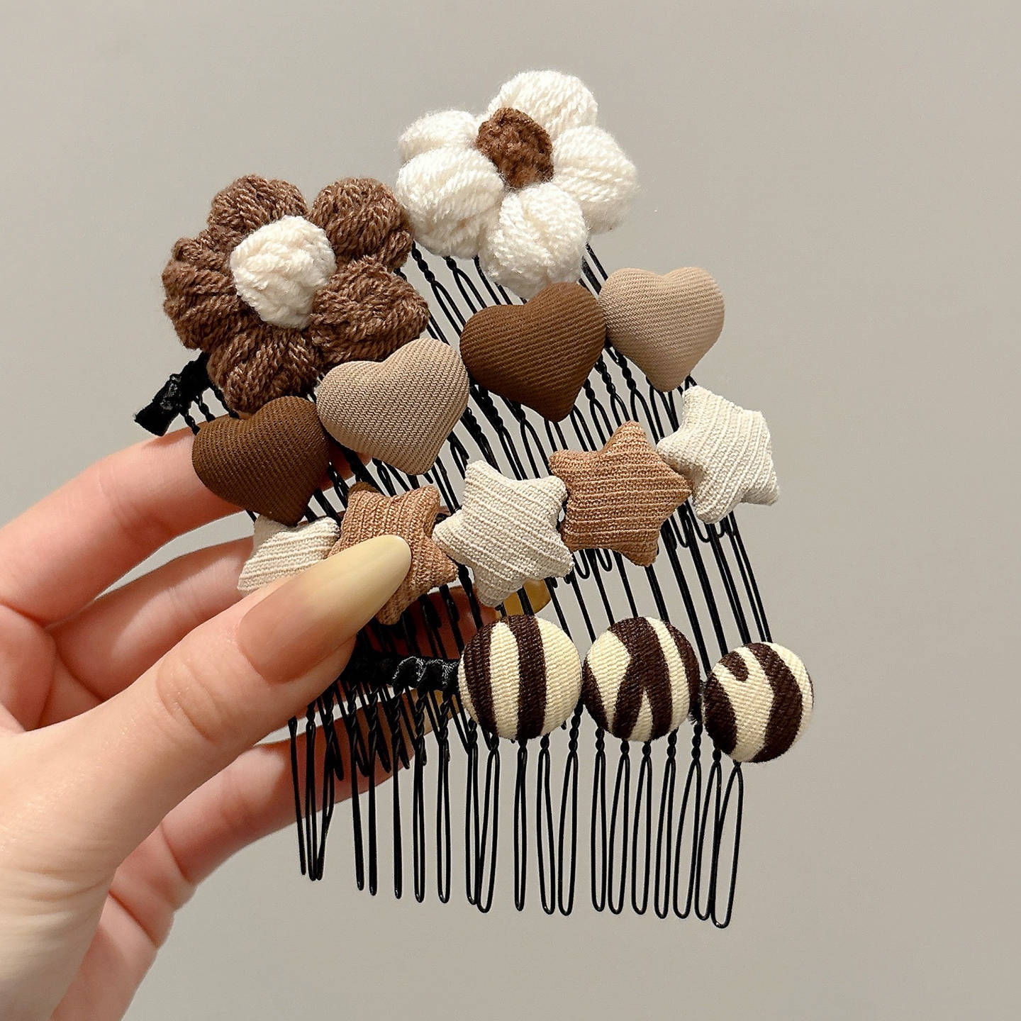 2025 nuevo cabello de chicas acabado artefacto de niños peinado de cabello de niña frente peinado de cabello de mar tarjeta de cabello tocado