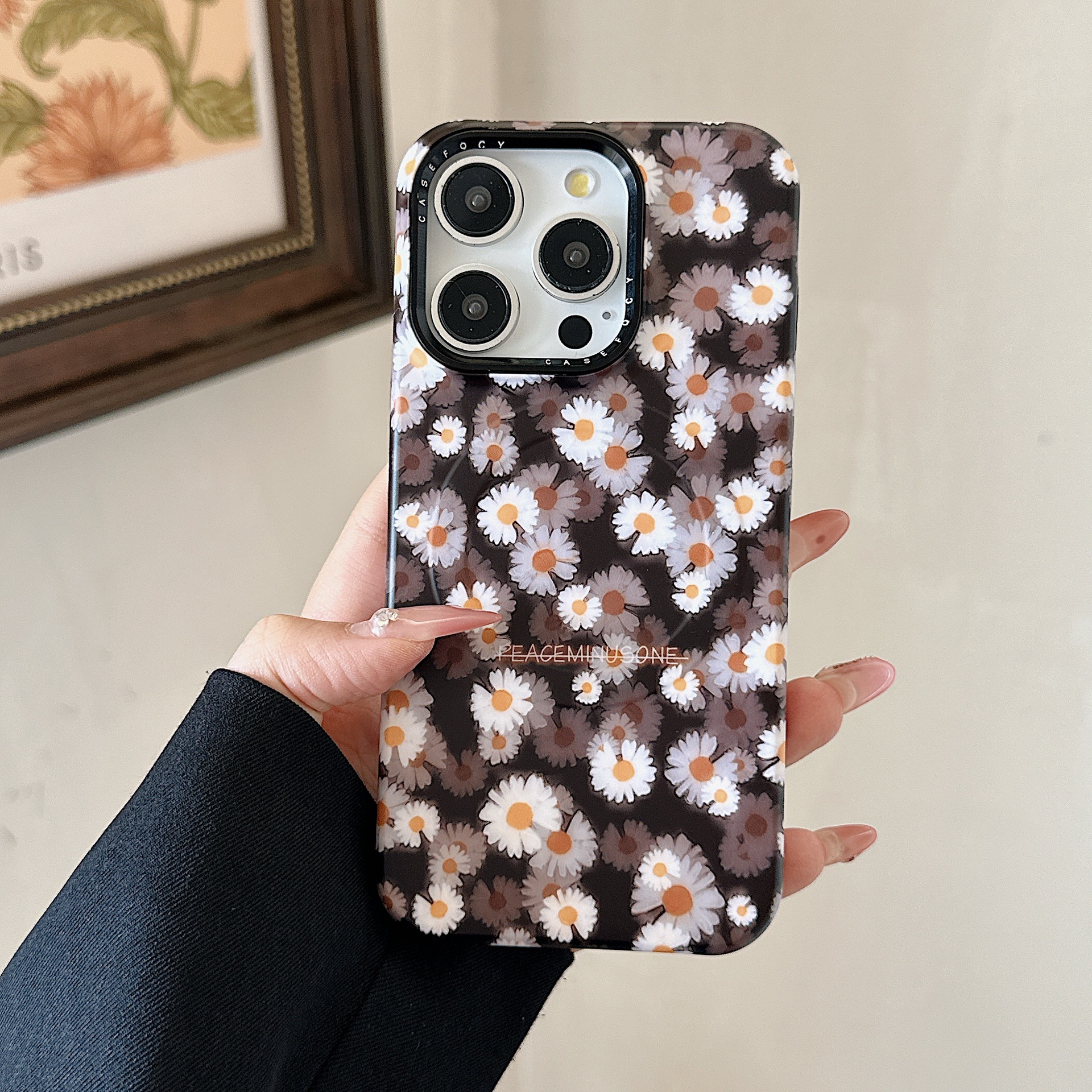 Flores de verano Little Daisy Adecuado para Apple 15ProMax Funda para teléfono móvil 16Pro Magnetic 14/13 Mujer 16PM nicho
