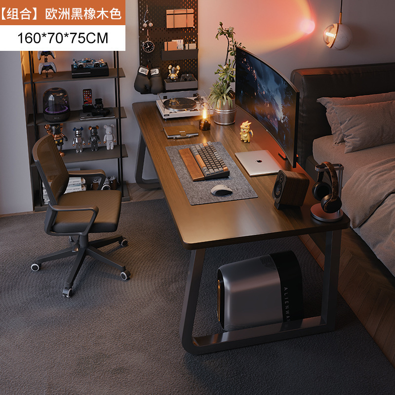 Mesa de computadora de cama mesa de escritorio mesa de trabajo simple moderna dormitorio simple escritorio de escritorio rectangular