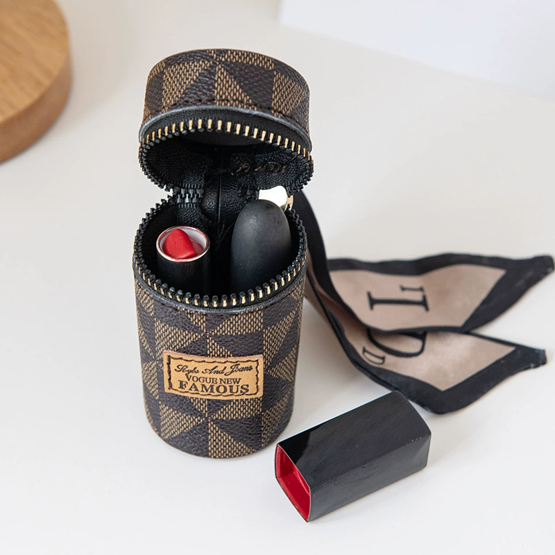 Cute fashionable bucket, lipstick, small shoulder bag, handheld keychain, small bag, new collection, simple and elegant design