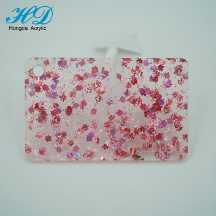 【源头工厂】高品质亚克力全透半透微透葱粉板 PMMA闪葱板