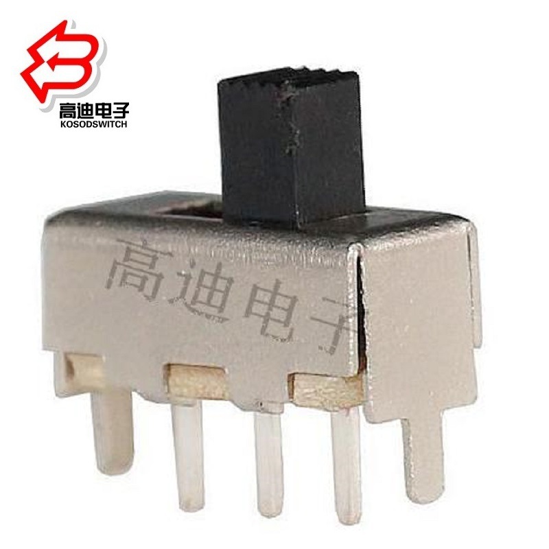 正拨二档拨动开关度厚银 2档小型滑动开关三脚 拨码开关2位镀镍
