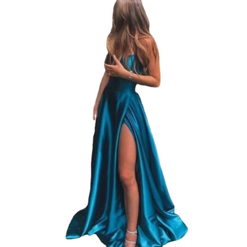 Comercio exterior europeo y americano Amazon AliExpress deseo sexy nuevo largo elegante sexy adelgazar vestido image 5