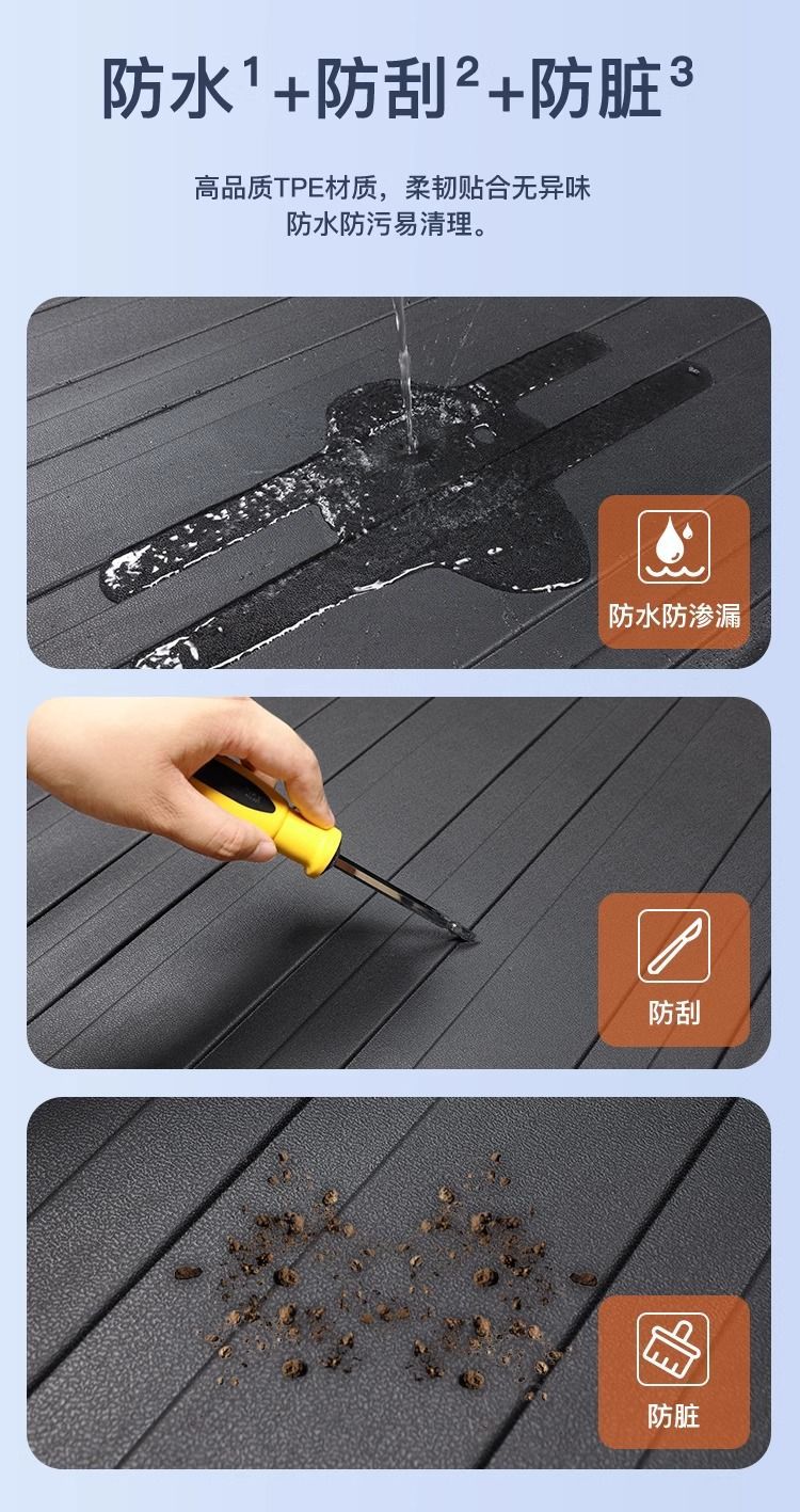 Suitable for Audi Q5L Trunk Mat TPE Enclosed 25 Original Trunk Mat 24 Auto Supplies Decoration