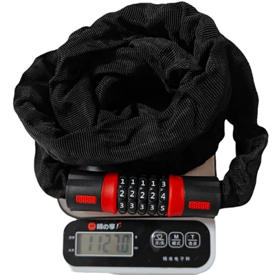 Motorcycle electric bicycle lock: Helmet lock - bold-chain-20m
