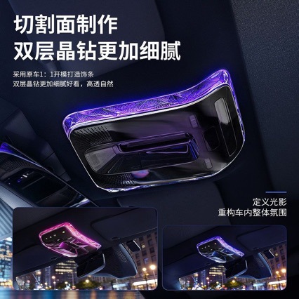 Suitable for Mercedes-Benz E300L-Class Glc260/C200Eqe Crystal Reading Light Frame Interior Modification Accessories S