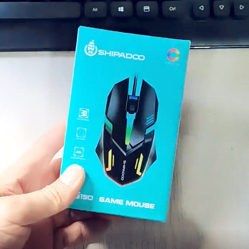 ゲームマウスのカラフルな発光マウス家庭用オフィスコンピュータの有線usb光電マウススポットの代理|undefined