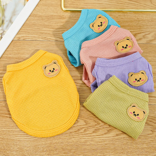 Summer Cat Vest Pet Clothes Anti-Shedding Thin Kitten Summer Dog Small Size Dogs Teddy Bichon Clothing