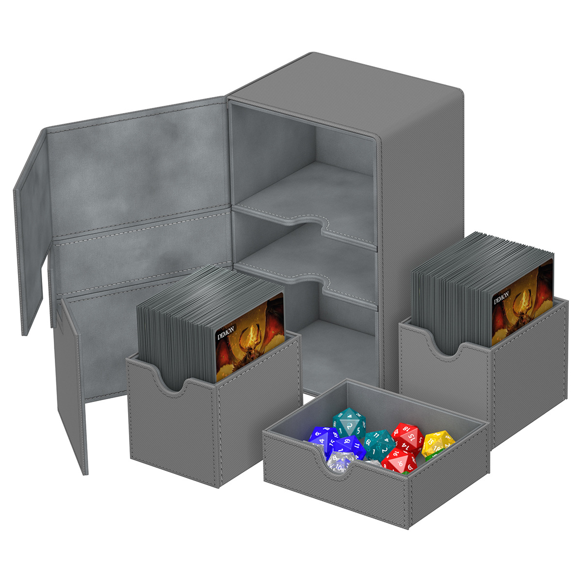 De gama alta 160 + multi-funcional de la PU caja de tarjeta de juego de mesa MTG Ultraman tarjeta Bao Ke Meng Wanzhi Almacenamiento de tarjetas al por mayor