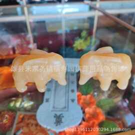 骨灰盒随葬用品 黄玉大象 祭祀品树脂四神 长明灯下水罐水晶棺材