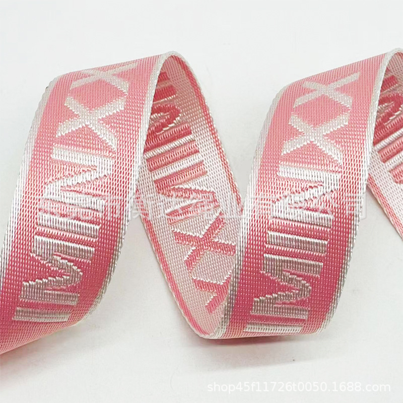 Personalizado 1 - 10cm de espesor 1mm brillante imitación de nylon jacquard cinturón bolsos zapatos sombreros teléfonos móviles correa de tela