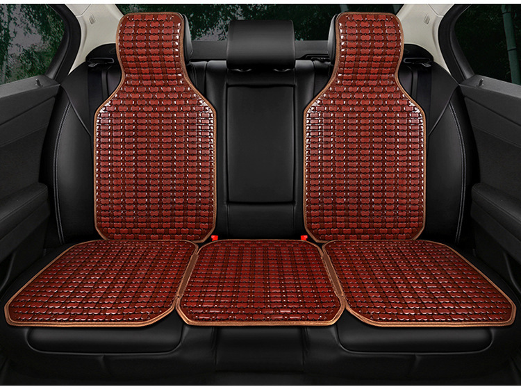 Summer Cool and Breathable Bamboo Car Seat Cushion Bamboo Mat Bamboo Block Cooling Pad Summer Special Breathable Five-Seat Single Seat Cushion