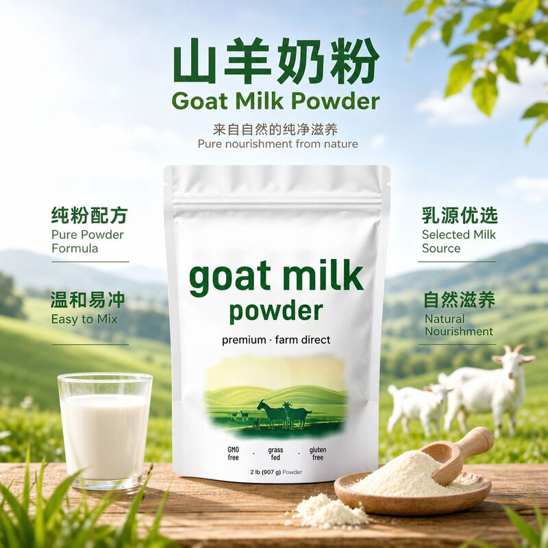 Cross-Border Tk/Goat Milk Powder Amazon Goat Milk Powder Dietary Calcium Supplement Goat Milk Powder 220g