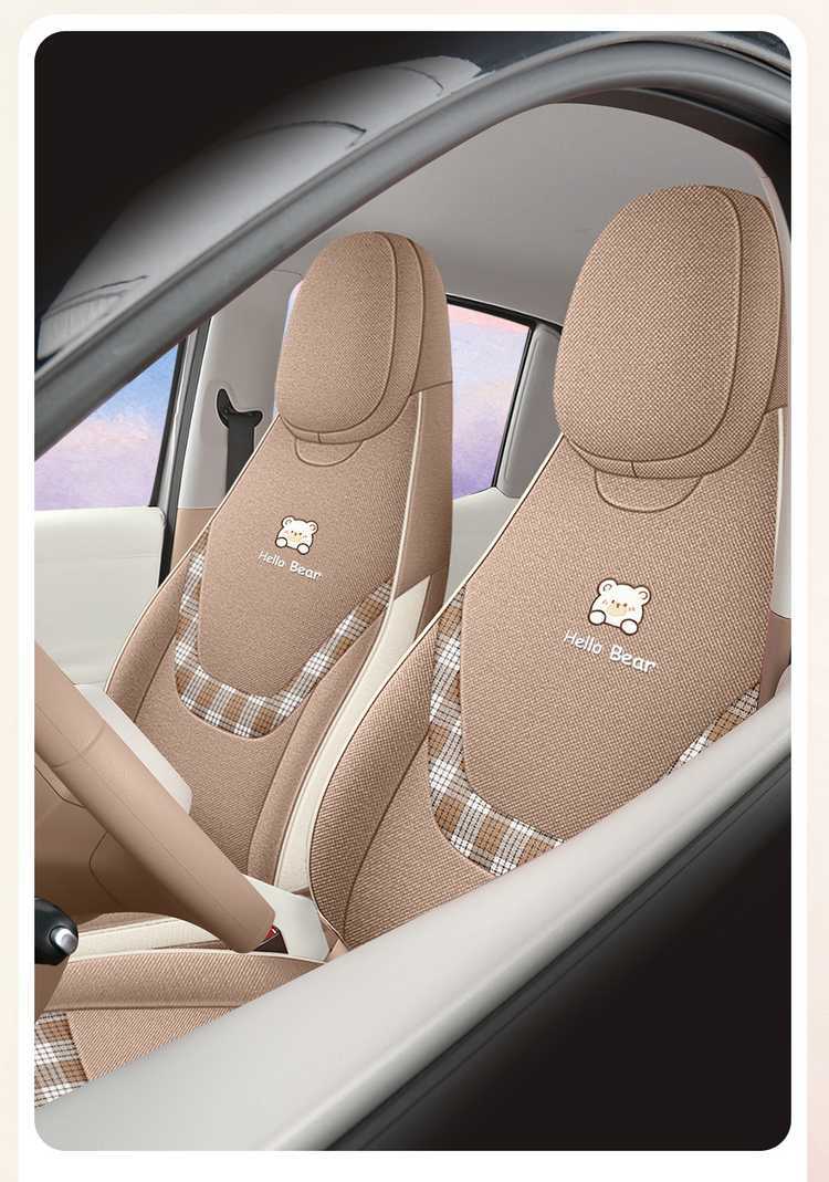 Specifically designed for 26 models of Wuling Hongguang Mini EV seat covers, fifth-generation four-door version, full-cover linen seat covers and cushions