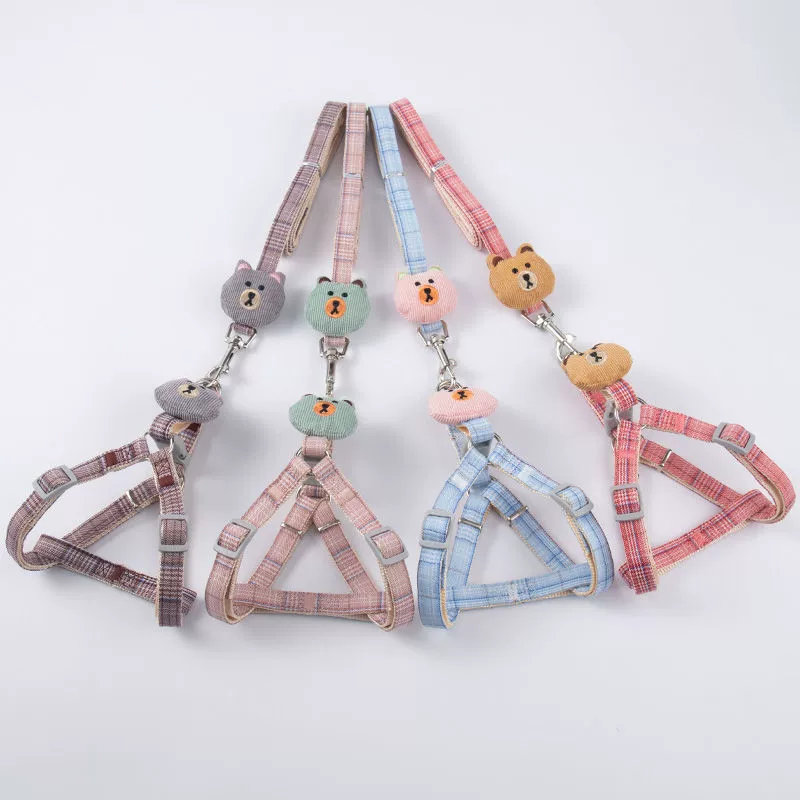 Поводок-шлейка для собак, поводок-шлейка для прогулок на улице, поводок для кошек, для маленьких собак, для собак породы Тедди, зоотовары