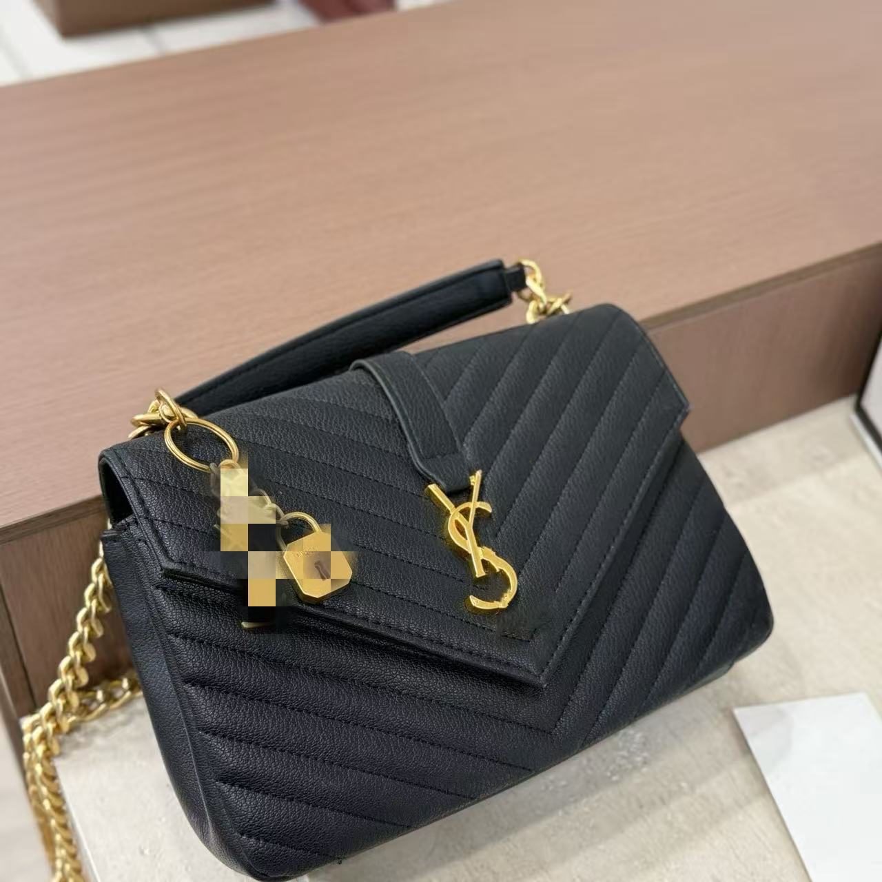 16 Super Full-Color Ys Brand European and American Luxury Women's Handbag, Original New Model, Chain Quilted Messenger Bag, Women's Shoulder Crossbody Bag