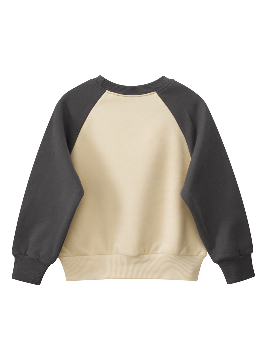 27kids ropa para niños fuentes transfronterizas suéteres para niños más terciopelo otoño e invierno jerseys de cuello redondo ropa para bebés