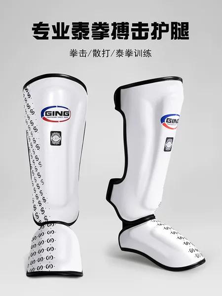 Muay Thai Leg Guards for Adults and Children, Sanda Leg Guards, Foot Guards for Training, Combat, Boxing Protective Gear, Practical Ankle Guards