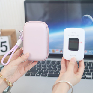 Suitable for Gexing Wifi6 Storage Box, Anti-Fall, Cushioning, Pu Leather Lanyard, Portable and Super Convenient for Travel