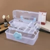 Blue foldable table storage box