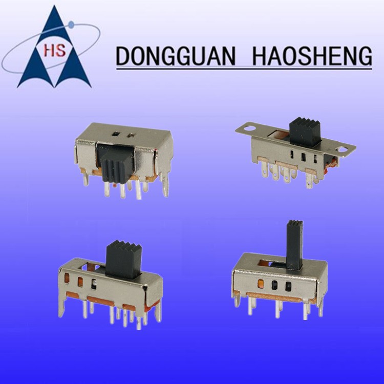 SS23F06灯饰照明开关档智能家电器拨动开关DC双排六档大电流滑动
