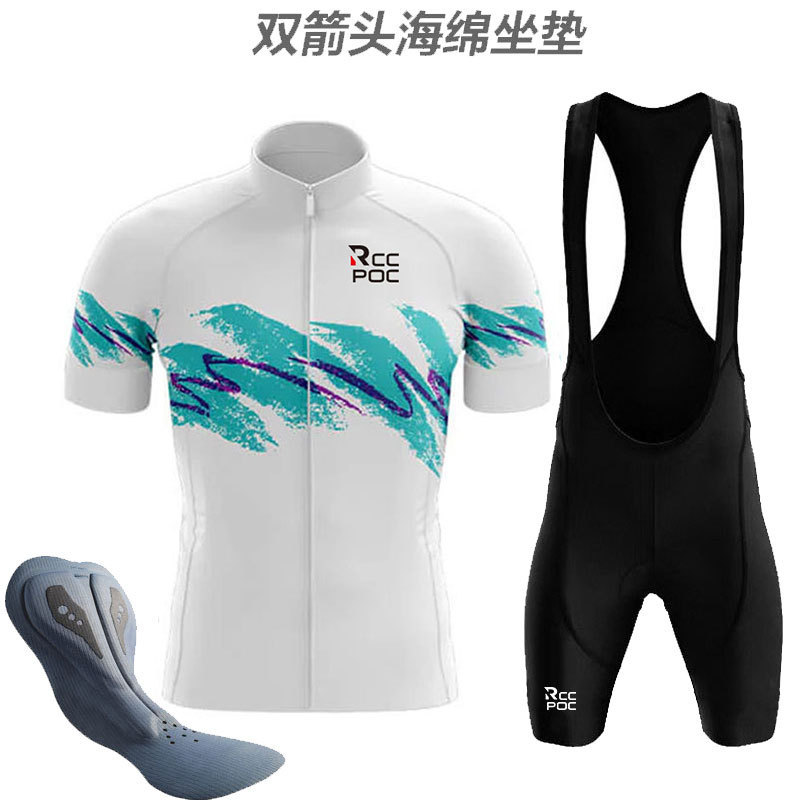 Summer Breathable Road Cycling Clothing Outdoor Cycling Clothing Mountain Bike Short-Sleeved Tops and Pants Sports Suits