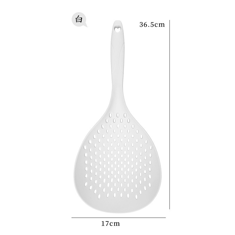 Cuchara de silicona de grado alimenticio resistente a altas temperaturas cuchara de pesca de fideos de cocina casera sopa de polvo de drenaje de agua gran sopa de fideos de pesca