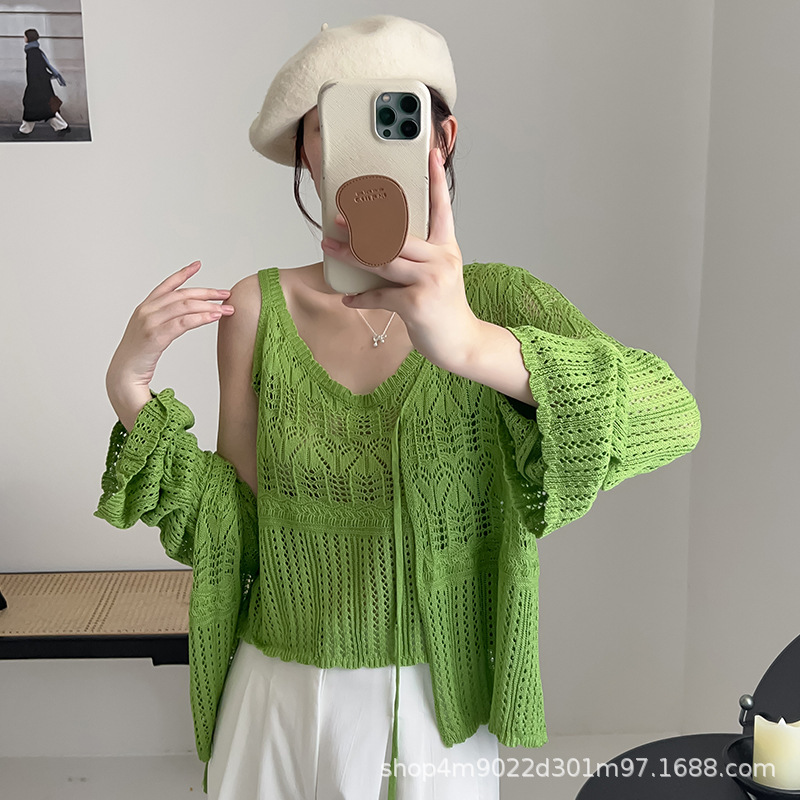 2026 Plus-Size Women's Clothing Spring and Autumn New Korean Style Two-Piece Knitwear Set for Chubby Girls, Youthful Vest and Sweater