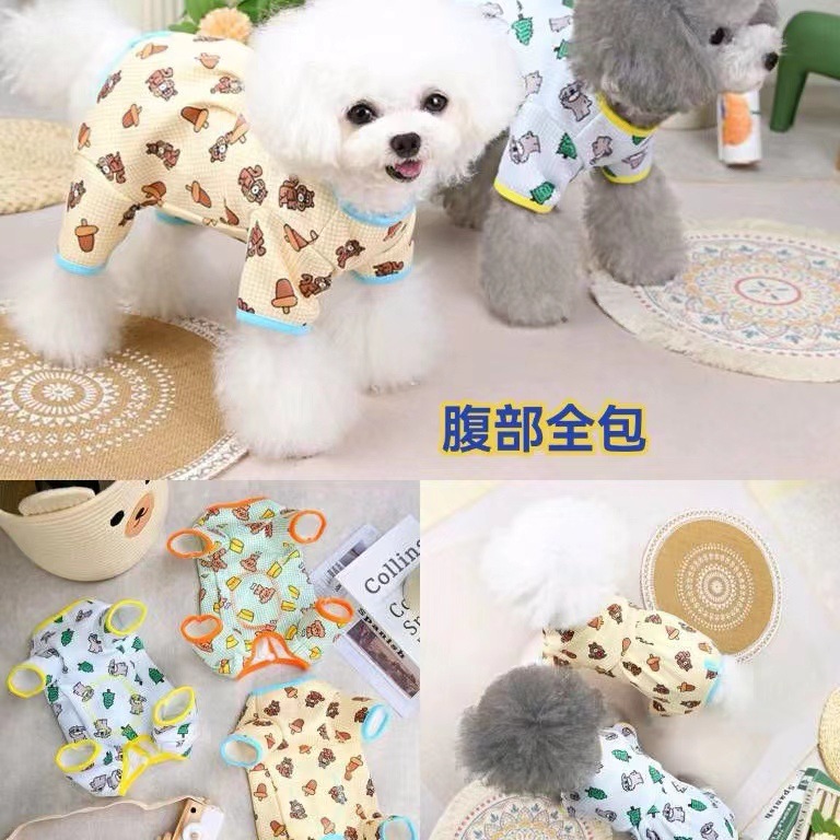 2022 New Pet Clothes Autumn and Winter All-Inclusive Belly Teddy Dog…