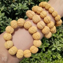 野生脑纹桃核手持佛珠手串文玩桃胡单圈可盘玩直播引流货源批发
