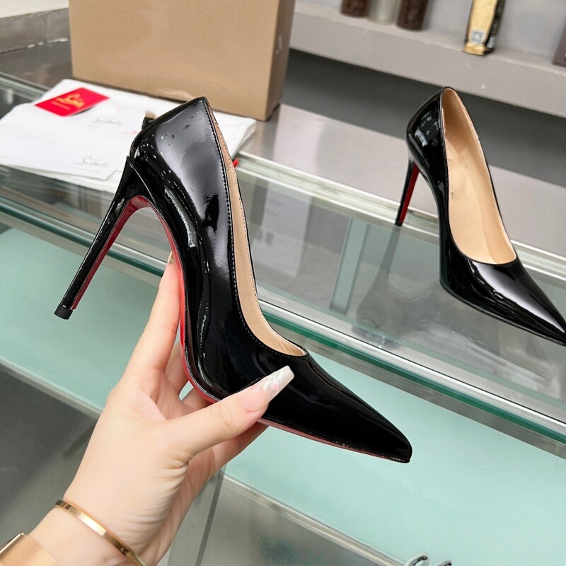 Side-Cut Genuine Leather Pointed-Toe Shallow-Mouth Stiletto Nude-Colored Elegant and Sexy Women's Shoes with Full Coverage and Open Toe, Made of Sheepskin, for Autumn